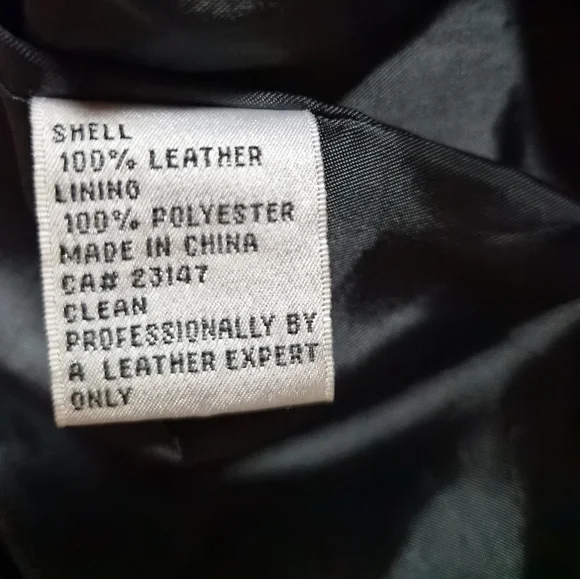 Talbots 100% Leather Moto Lady Jacket Black White Stitching Size 14P - Picture 2 of 8